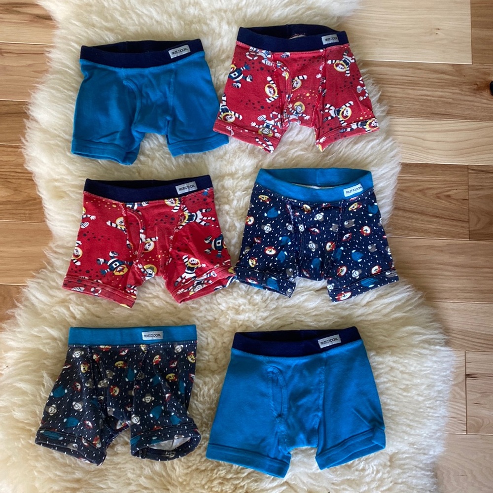 Fruit of the Loom toddler boy boxer brief underwear 2T/3T
